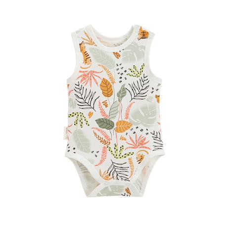 Lot de 2 bodies bébé sans manches dumbea Kaki 6 - vertbaudet enfant 
