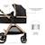 Poussette multifonction 2 en 1 ESME avec grandes roues, suspension, pliage compact, transformation nacelle en poussette, harnais 5 points, adaptateurs travel system, canopy large, panier, jusqu’à 25 kg . Gris+Noir 10 - vertbaudet enfant 