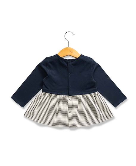 Ensemble tunique + leggings 100% coton bébé fille Indigo 4 - vertbaudet enfant 