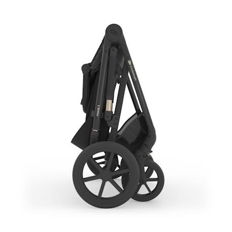 Poussette 3-en-1 PRIME 3 légère avec grandes roues 8/12, conduite à une main, memory buttons, siège été avec panneau mesh, pliage compact, habillage pluie, moustiquaire, siège-auto mink pro 2 inclus Beige+Brun+Noir+Vert 18 - vertbaudet enfant 