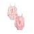 Lot de 2 barboteuses bloomer bébé en gaze de coton bahamas Rose 2 - vertbaudet enfant 