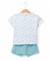 Ensemble short + haut 100% coton bébé garçon Imprime bleu fond blanc casse 2 - vertbaudet enfant 
