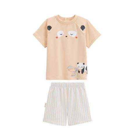 Pyjama short enfant 2 pièces bento Sable 2 - vertbaudet enfant 