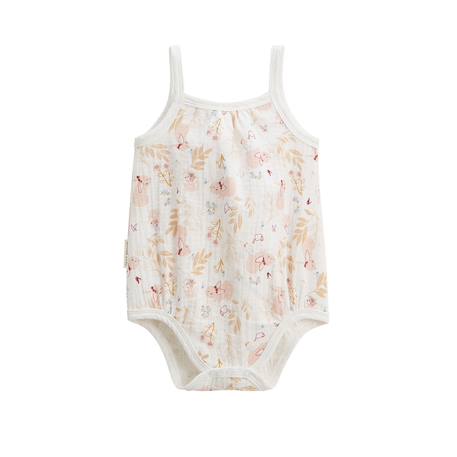 Lot de 2 barboteuses bloomer bébé en gaze de coton praline Ecru 6 - vertbaudet enfant 