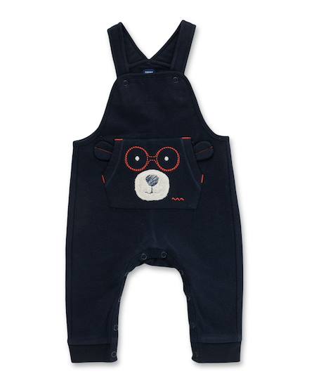 Ensemble salopette + haut 100% coton bébé garçon Indigo 3 - vertbaudet enfant 
