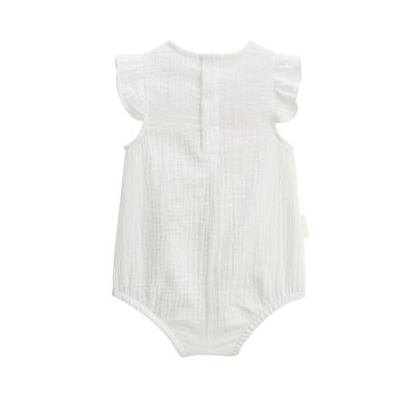 Lot de 2 barboteuses bloomer bébé en gaze de coton praline Ecru 5 - vertbaudet enfant 