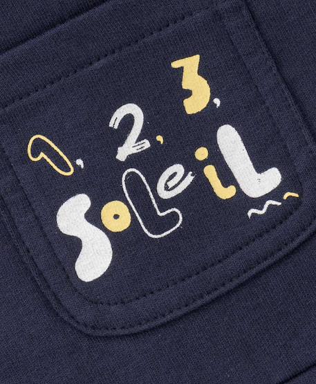 Ensemble salopette + haut 100% coton bébé garçon Indigo 3 - vertbaudet enfant 