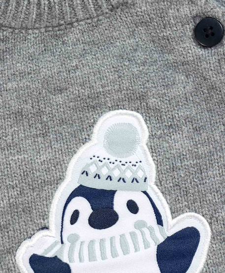 Pull bébé garçon Gris chine 3 - vertbaudet enfant 