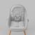 Chaise haute 2-en-1 FINI UP, évolutive transat et repas avec double plateau, harnais 5 points, réglable, insert nouveau-né, arche jouets, pieds bois, facile à nettoyer Beige+Gris 10 - vertbaudet enfant 