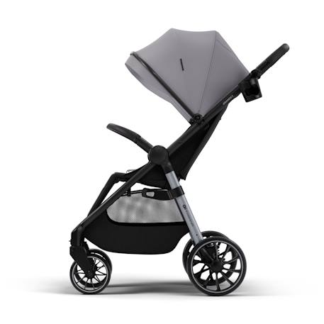 Poussette GRANDE 2  avec grandes roues amorties, click&fold pliage à une main, siège spacieux, harnais 5 points, arceau de sécurité, poignée réglable, porte-gobelet, jusqu’à 22 kg . Beige+Gris+Noir+Rouge+Vert 8 - vertbaudet enfant 