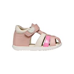 Chaussures-Chaussures bébé 17-26-Sandales en cuir  à scratch