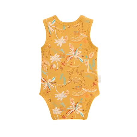 Lot de 2 bodies bébé sans manches liwa Jaune 4 - vertbaudet enfant 