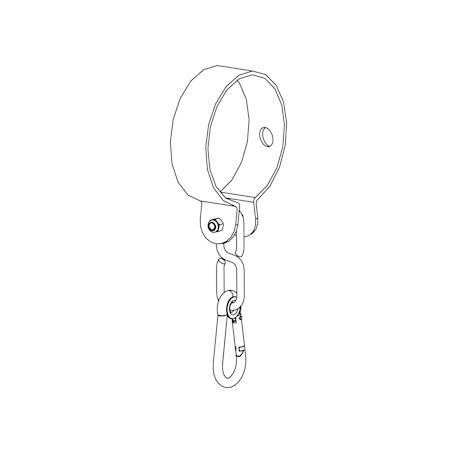 Collier pour bois rond  métal d10cm Bleu - gris 3 - vertbaudet enfant 