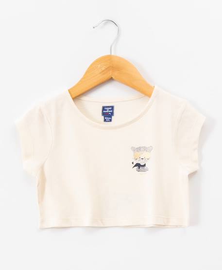 Ensemble robe + haut 100% coton fille Imprime bleu fond grege 4 - vertbaudet enfant 