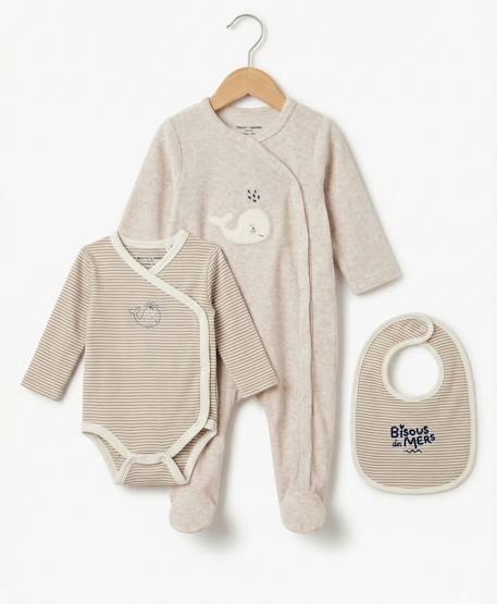 Ensemble bébé 3 pièces bébé mixte Beige 3 - vertbaudet enfant 