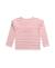 T-shirt manches longues 100% coton fille Fond naturel raye multicolore 2 - vertbaudet enfant 