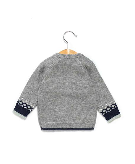 Pull bébé garçon Gris chine 2 - vertbaudet enfant 