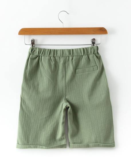 Bermuda 100% coton garçon Kaki 4 - vertbaudet enfant 