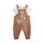 Ensemble salopette bébé en gaze de coton et t-shirt yao Marron 2 - vertbaudet enfant 