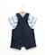 Ensemble salopette + haut 100% coton bébé garçon Bleu 3 - vertbaudet enfant 