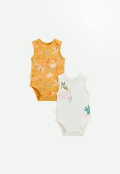 Bébé-Body-Lot de 2 bodies bébé sans manches liwa