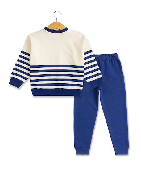 Ensemble pantalon + haut garçon Bleu vif 2 - vertbaudet enfant 