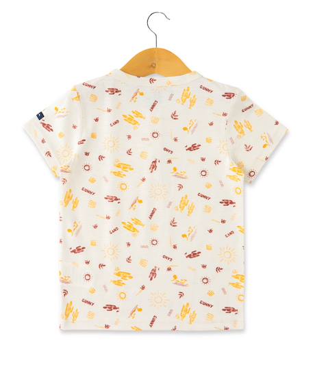 T-shirt manches courtes 100% coton garçon Imprime grege 3 - vertbaudet enfant 