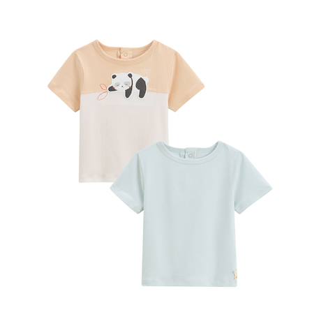 Lot de 2 t-shirts enfant bento Vert 2 - vertbaudet enfant 