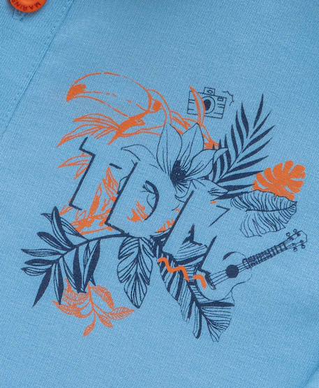 Polo manches courtes 100% coton garçon Bleu ciel 3 - vertbaudet enfant 