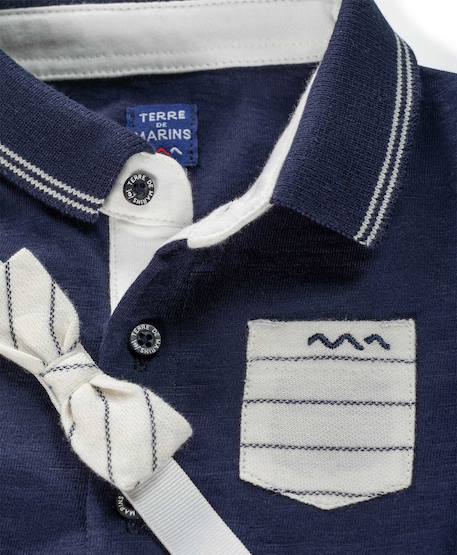 Ensemble short + haut 100% coton bébé garçon Bleu indigo 3 - vertbaudet enfant 