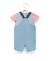 Ensemble salopette + haut 100% coton bébé garçon Denim clair 2 - vertbaudet enfant 