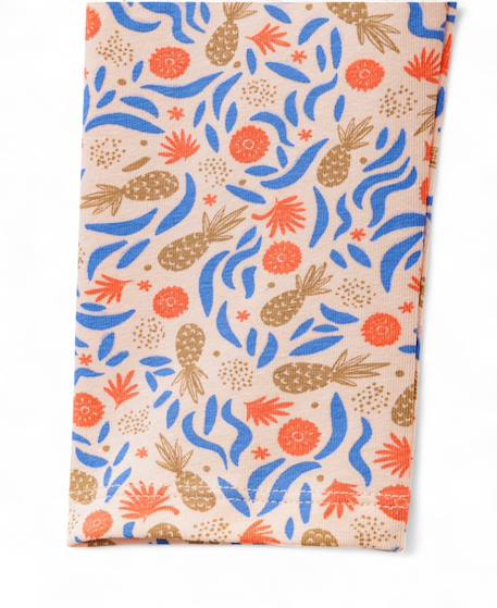 Legging court fille Imprime fond rose 2 - vertbaudet enfant 