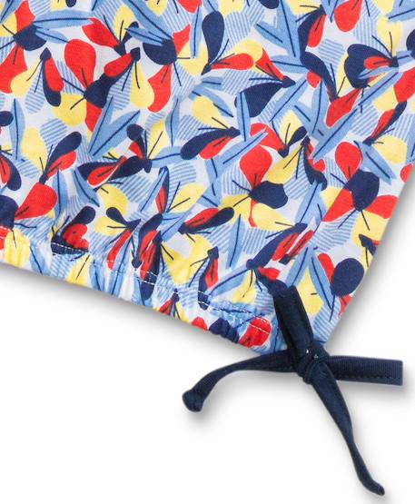 T-shirt manches courtes 100% coton fille Imprime bleu 3 - vertbaudet enfant 