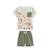 Ensemble enfant t-shirt et short dumbea Kaki 2 - vertbaudet enfant 