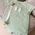 Barboteuse bébé en gaze de coton ouverture croisée frimousse Vert 5 - vertbaudet enfant 