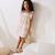 Robe enfant en gaze de coton praline Peche 5 - vertbaudet enfant 