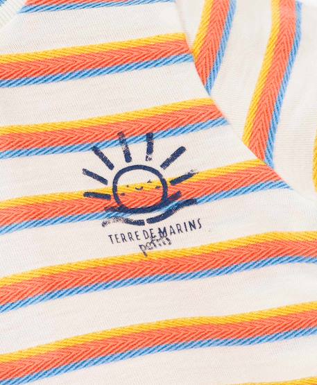 T-shirt manches courtes 100% coton bébé garçon Raye multicolore 3 - vertbaudet enfant 