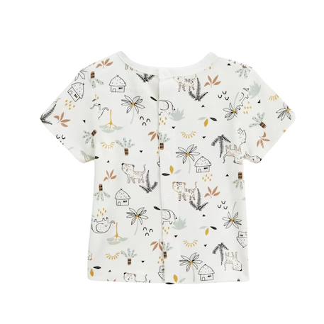Ensemble salopette bébé en gaze de coton et t-shirt yao Marron 6 - vertbaudet enfant 