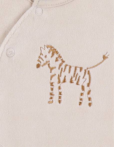 Lot de 2 pyjamas bébé velours Beige 4 - vertbaudet enfant 