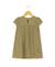 Robe manches courtes 100% coton fille Kaki 2 - vertbaudet enfant 