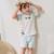 Pyjama short enfant 2 pièces bento Vert 6 - vertbaudet enfant 