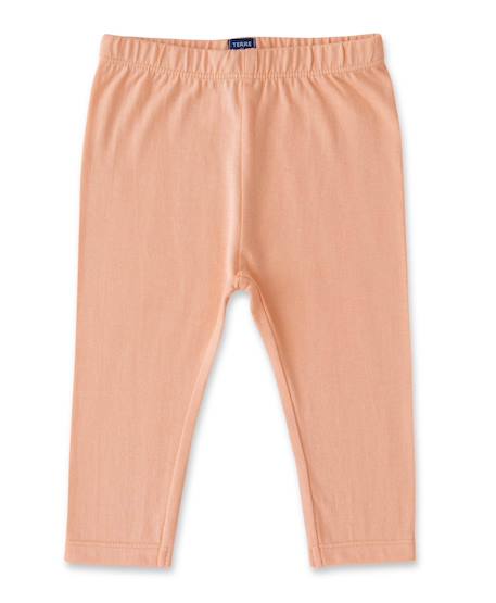 Ensemble robe + bas 100% coton bébé fille Naturel/ peche 3 - vertbaudet enfant 