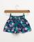 Short 100% coton fille Imprime fond bleu 2 - vertbaudet enfant 