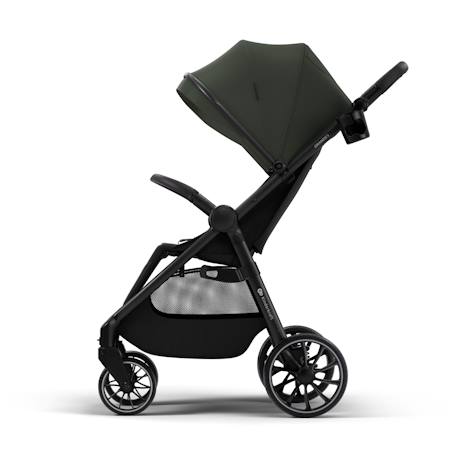 Poussette GRANDE 2  avec grandes roues amorties, click&fold pliage à une main, siège spacieux, harnais 5 points, arceau de sécurité, poignée réglable, porte-gobelet, jusqu’à 22 kg . Rouge+Vert 8 - vertbaudet enfant 