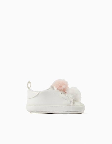Baskets avec pompons Rose clair 2 - vertbaudet enfant 