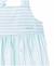 Robe sans manches 100% coton fille Fond blanc raye vert 2 - vertbaudet enfant 