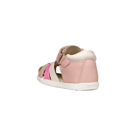 Sandales en cuir  à scratch Marine   jaune foncé+Marron   marine+Rose clair   pink 16 - vertbaudet enfant 