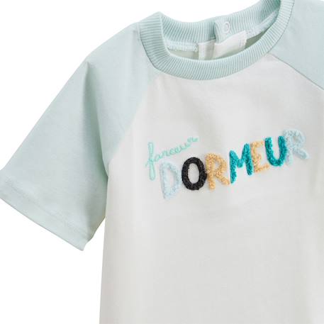 Pyjama short enfant 2 pièces bento Vert 3 - vertbaudet enfant 