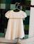 Robe en lin avec broderie + bloomer Beige 3 - vertbaudet enfant 