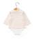 Body manches longues bébé Fond naturel raye peche clair 2 - vertbaudet enfant 